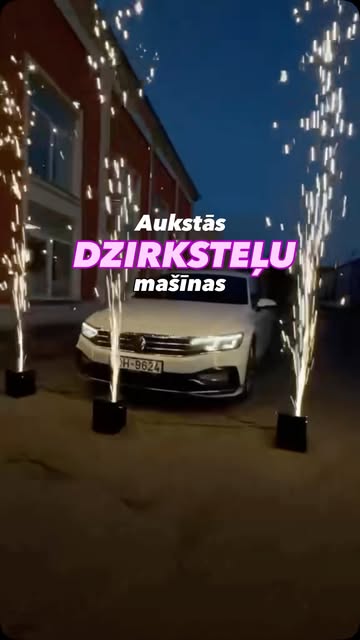 Drošas, iespaidīgas un komplektā līdz 6gab… Tev prātā iespaidīgs pasākums, īpašs brīdis vai nepieciešama “odziņa” tevis kārotā iznacienā✨ Raksti, vietu un laiku, Mēs braucam un piepildam Tavu sapni 🥳✨ #dzirksteļulietus #dzirksteļumašīnas #pasākumi #kāzas
