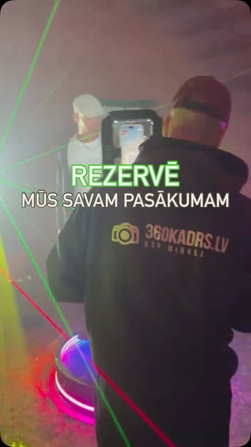 Video by 360KADRS.LV on September 16, 2026. May be an image of one or more people, segway and text that says 'REZERVE MŨS SAVAM PASAKUMAM L0I 360KADRS'.