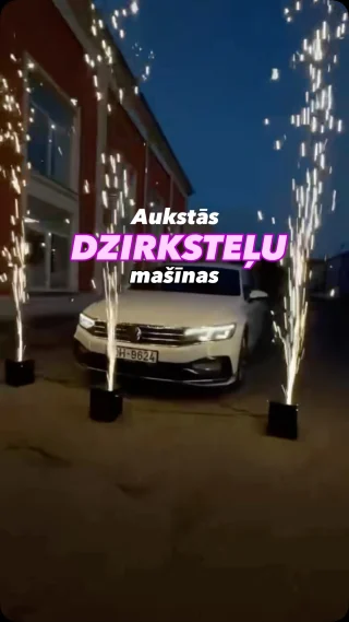 Drošas, iespaidīgas un komplektā līdz 6gab…
Tev prātā iespaidīgs pasākums, īpašs brīdis vai nepieciešama “odziņa” tevis kārotā iznacienā✨ 
Raksti, vietu un laiku, Mēs braucam un piepildam Tavu sapni 🥳✨  #dzirksteļulietus #dzirksteļumašīnas #pasākumi #kāzas